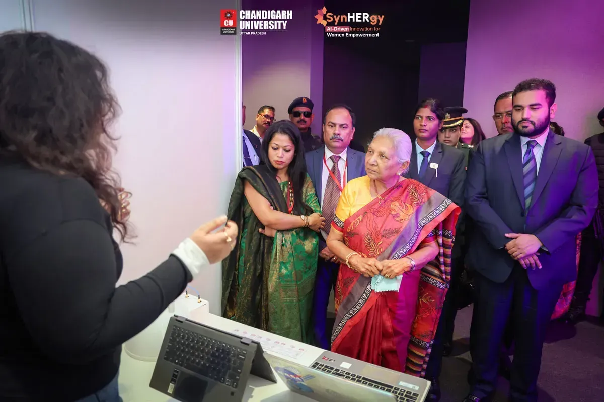 Chandigarh University, Uttar Pradesh, witnessed a historic day for Women's Empowerment with SynHERgy: AI-Driven Innovation for Women's Empowerment Event (photo 1)