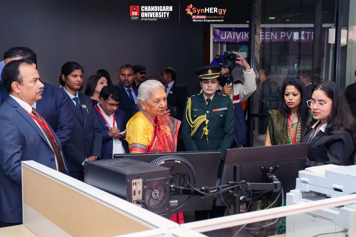 Chandigarh University, Uttar Pradesh, witnessed a historic day for Women's Empowerment with SynHERgy: AI-Driven Innovation for Women's Empowerment Event (photo 2)
