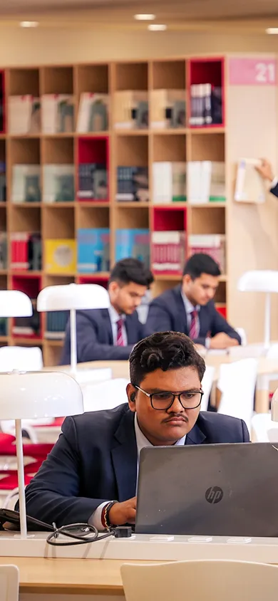 The library at Chandigarh University Uttar Pradesh
