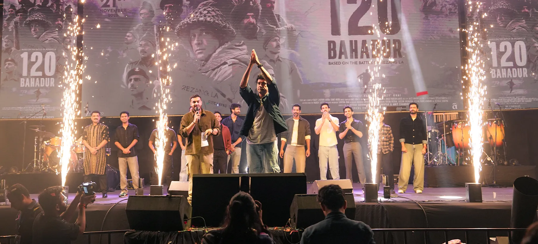 120 Bahadur, a fest performance at Chandigarh University Uttar Pradesh