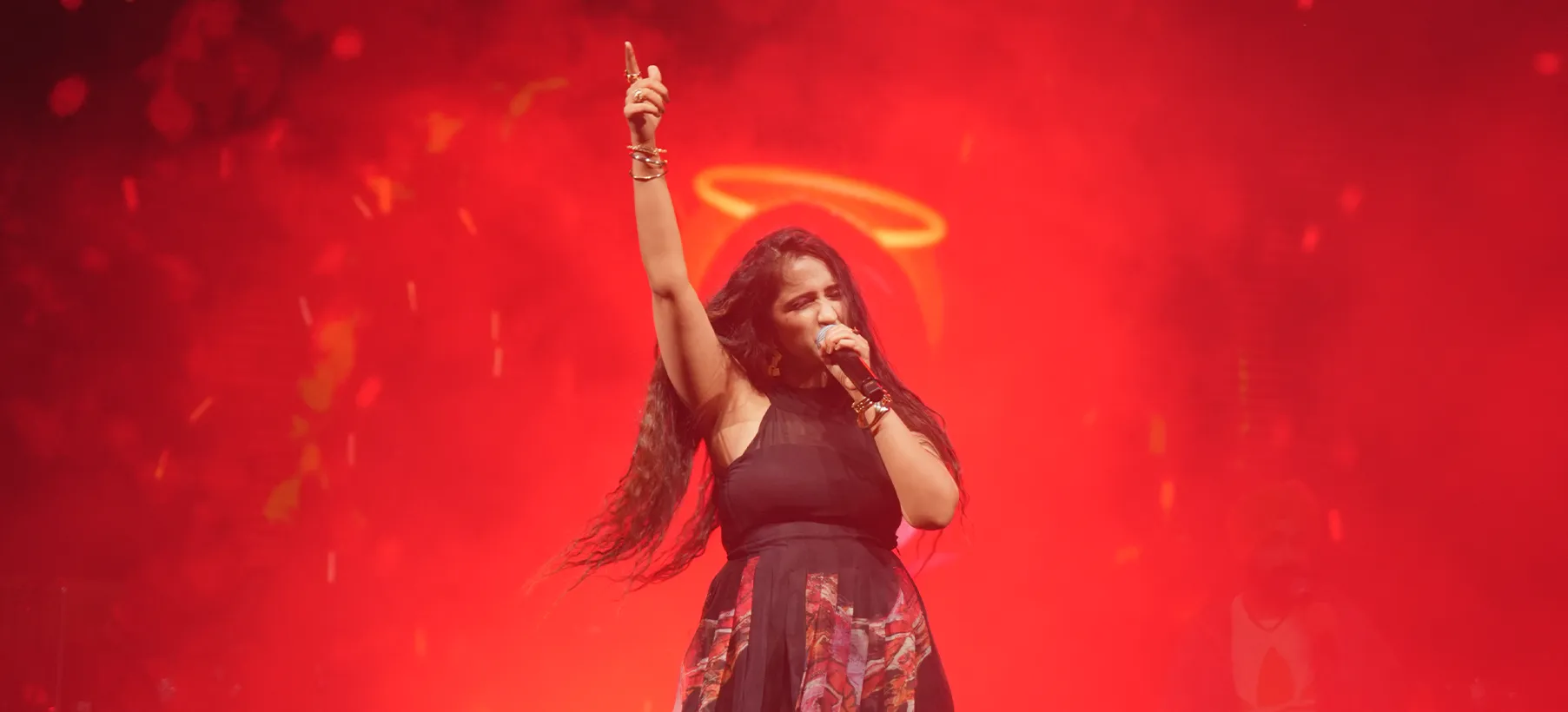 Asees Kaur performing at Chandigarh University Uttar Pradesh