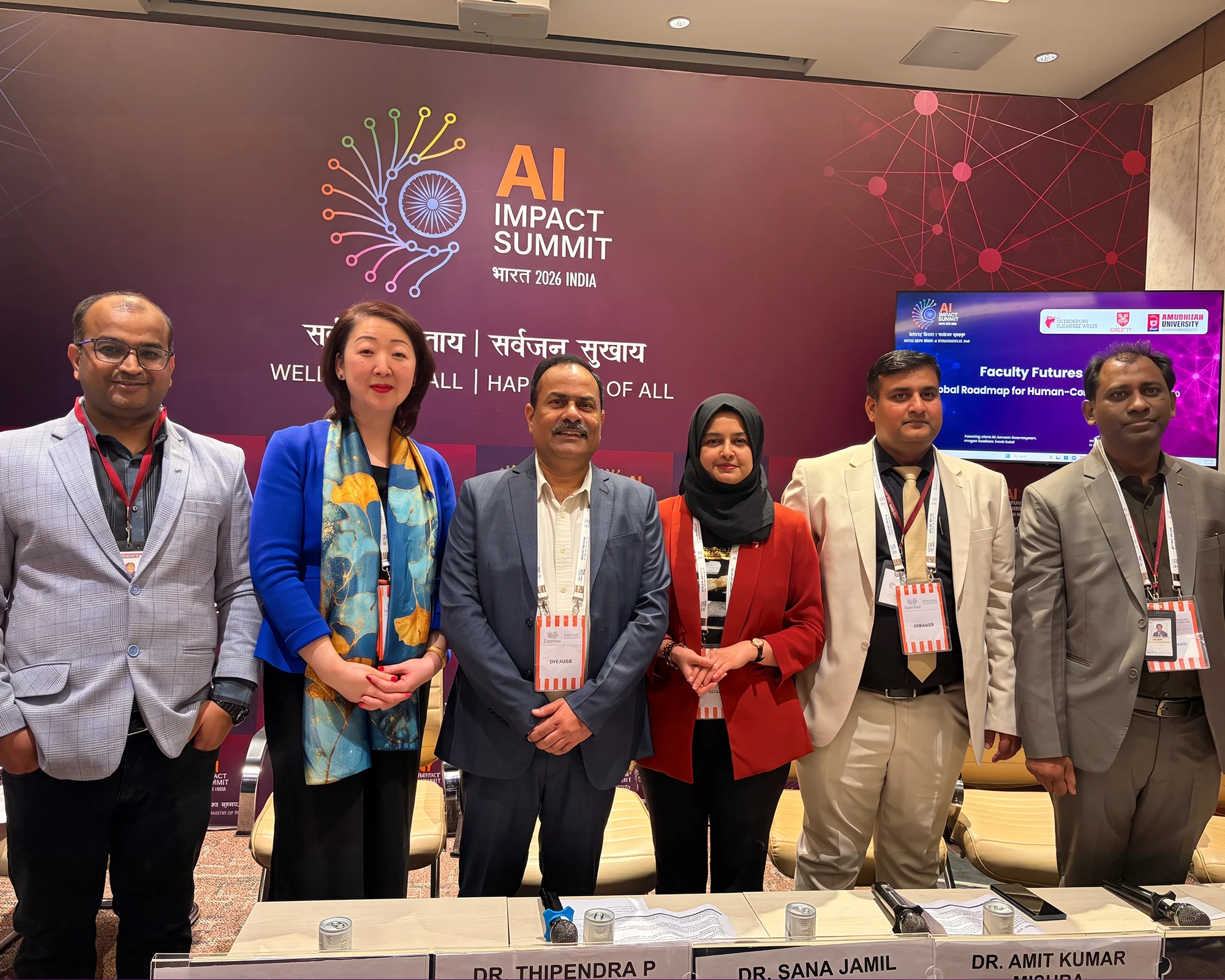 The AI Impact Summit delegation from Chandigarh University Uttar Pradesh