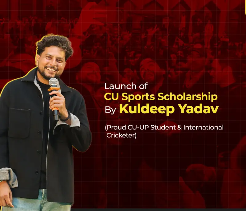 Enrollment of Kuldeep Yadav and launch of the CU Sports Scholarship